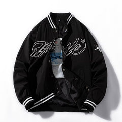 Winter Fashion Jacket Men Women Letter Embroidery Baseball Jacket Japanese