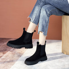 Chelsea Boots Chunky Boots Women Winter Shoes  Ankle Boots