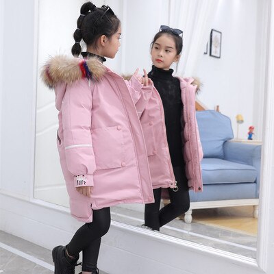Girl Winter Jacket Kids Outdoor Warm Coat Thick Parka Children Clothing