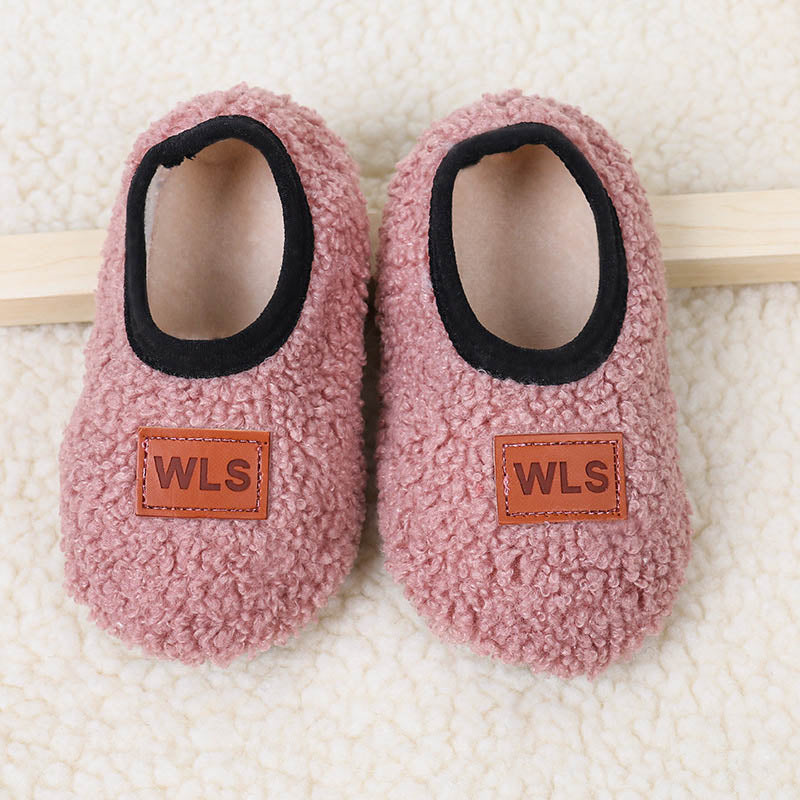 Winter Children Floor Shoes For Baby Slippers Infant Toddler Plush Warm