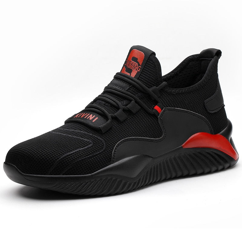 Shoes Men Safety Work Shoes with Steel Toe Cap Puncture-Proof Boots