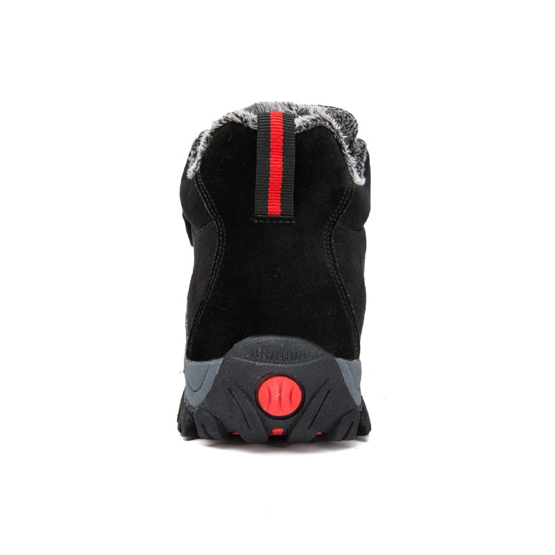 Waterproof Winter Men Boots with Fur Warm Snow Women Boots Men Work