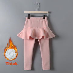 Pure Color Girls Pants Kids Leggings Children Clothing Autumn Cotton