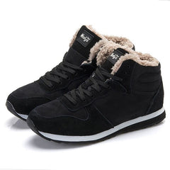 Men Shoes Winter Sneakers Leather Tennis Trainers Mens Footwear Warm