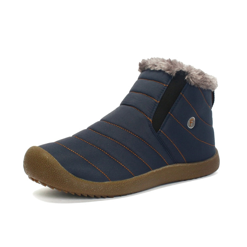 Men Winter Boots Women Warm Shoes Waterproof Non-slip