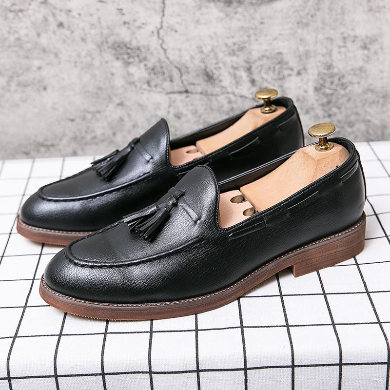 Footwear Men Leather Shoes Slip On Office Mens Formal Shoes