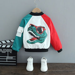 Fashion Baby Boys Jacket Spring Autumn Baseball Jacket Kids Bright