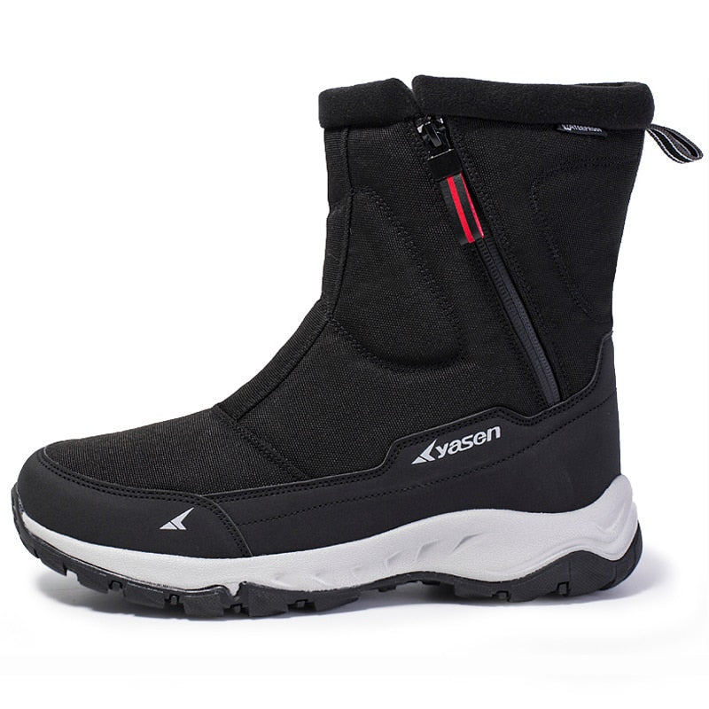 Winter Thick Couple Snow Boots Plus Mens Warm Side Zipper Outdoor