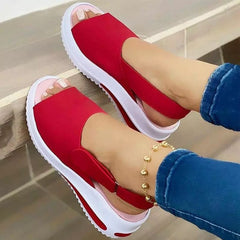 Women Sandals Heels Sandals Peep Top Summer Shoes Women Platform