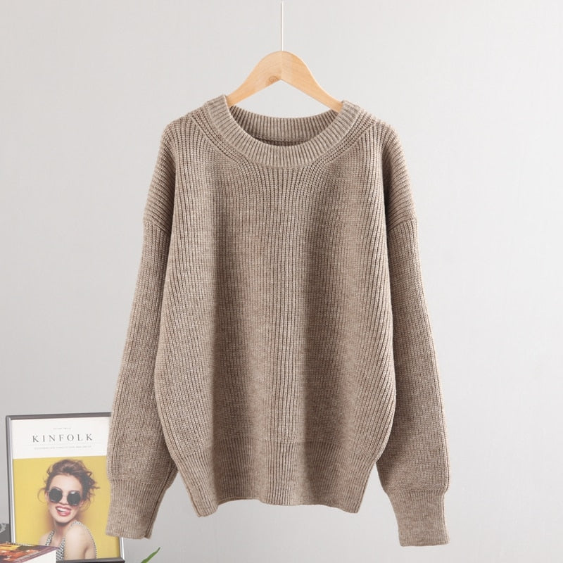 Wool Women's Sweater Autumn Winter Warm Turtlenecks Casual