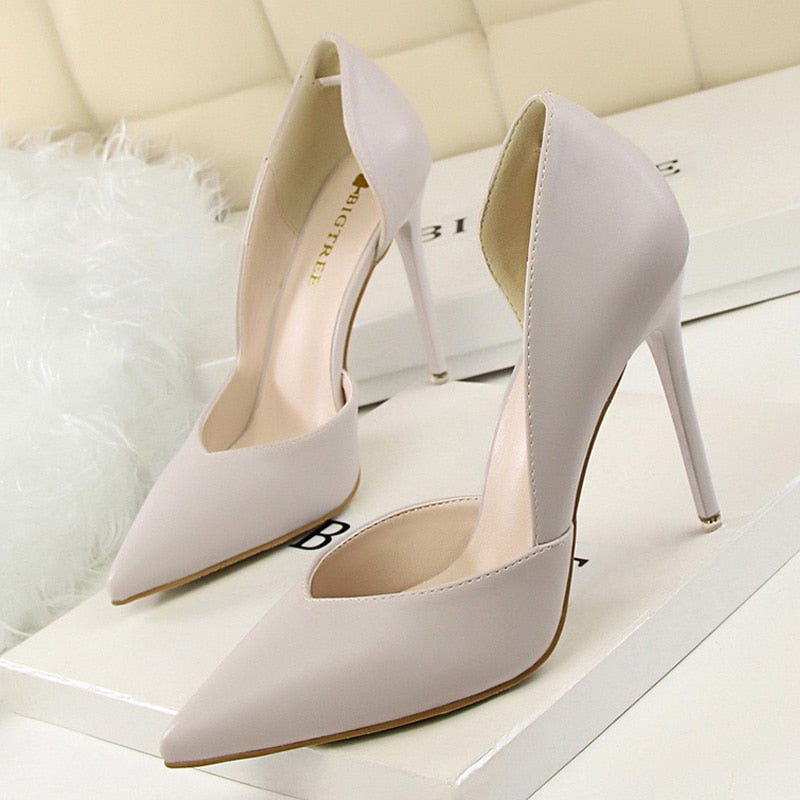Shoes Women Pumps Fashion High Heels Shoes Black Pink Yellow Shoes Women Bridal Wedding Shoes Ladies Stiletto Party Shoe