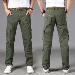 Cargo Pants Men Combat SWAT Army Military Pants Cotton Many Pockets