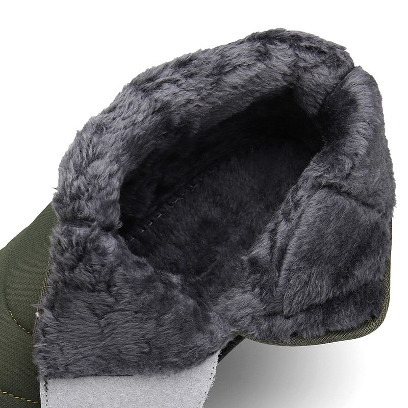 Winter Men Snow Boots Long Plush Outdoor Men Sneakers Warm