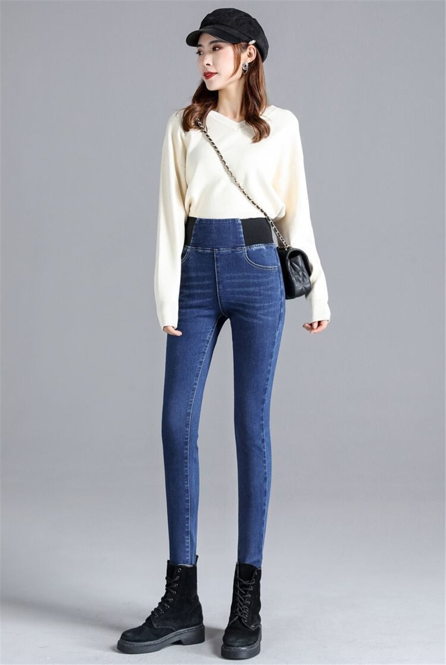 Pants Plus Size 26-34 Slim Jeans For Women Skinny High Waist Jeans