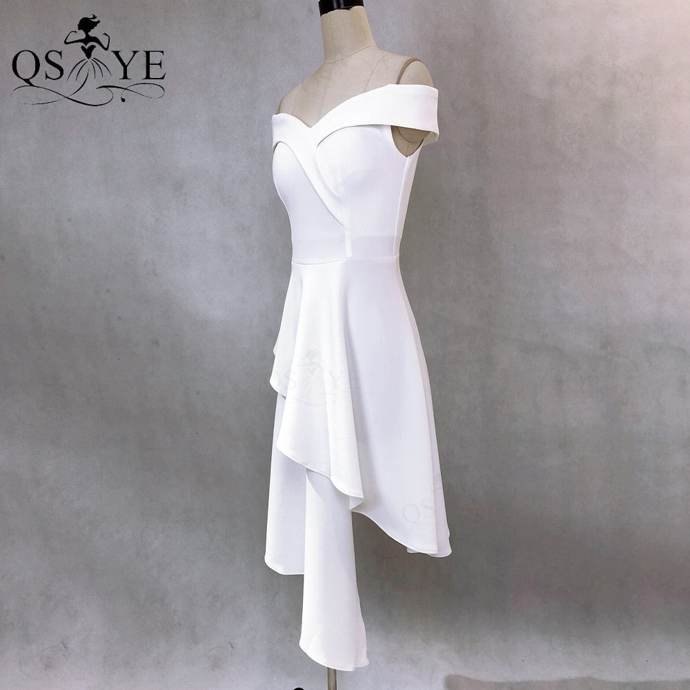 Homecoming Dresses: Prom Dresses Off Shoulder Evening Gown A Line Stretch Party