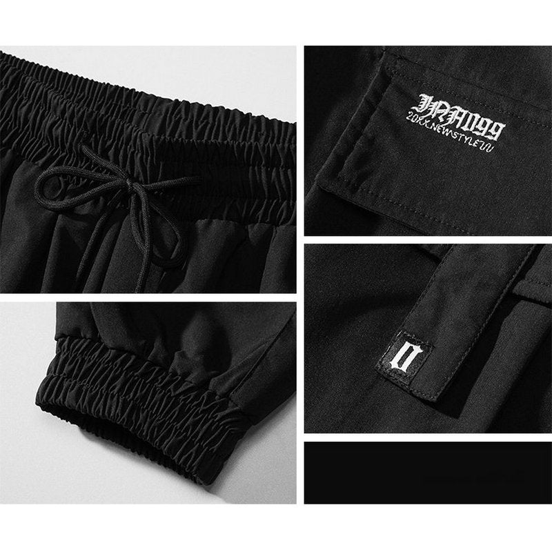 Streetwear Mens Hip Hop Jogging Pants Casual Men Trousers Big Size Loose