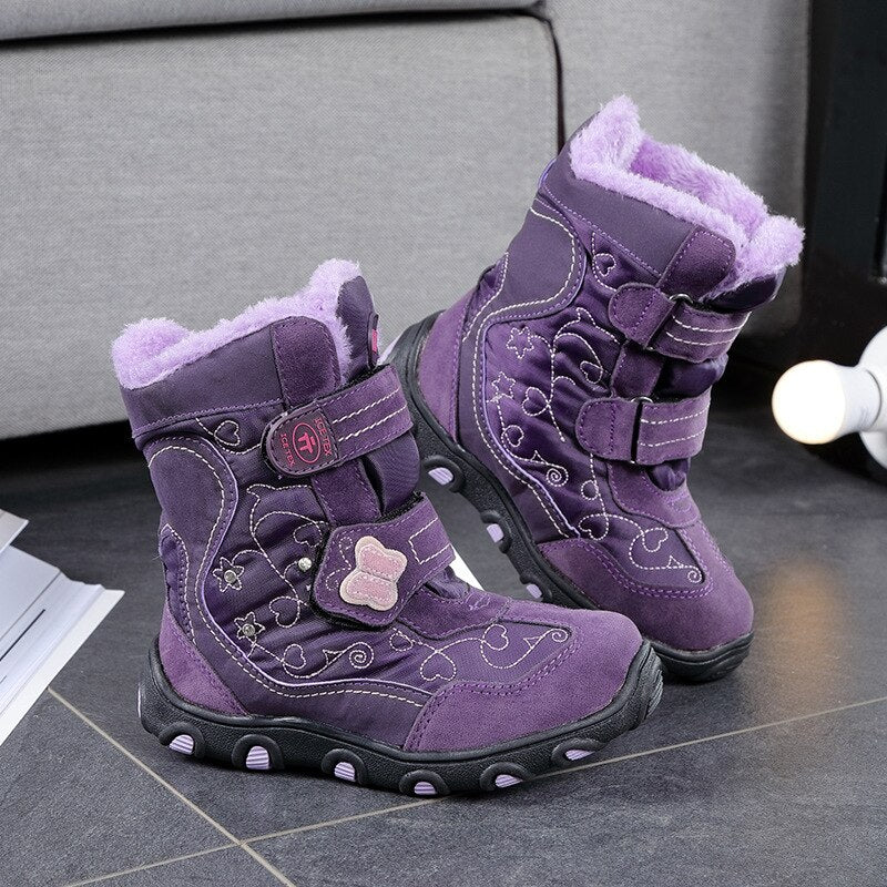 Children Winter Snow Boots For Baby Girl Shoes Kid Boys