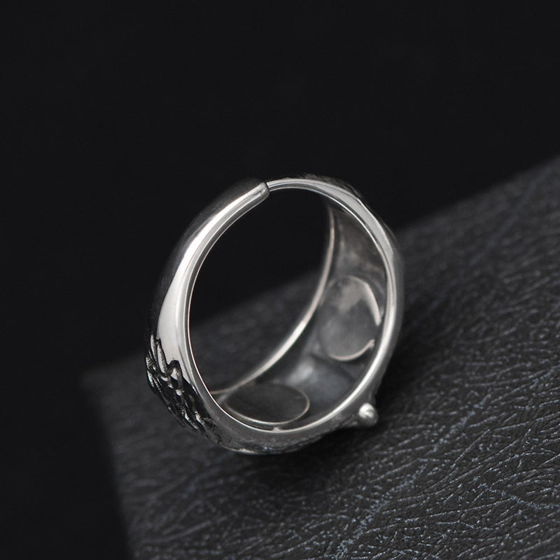 Retro Cute Simple Design Owl Ring Multicolor Eyes Silver Color Men Women