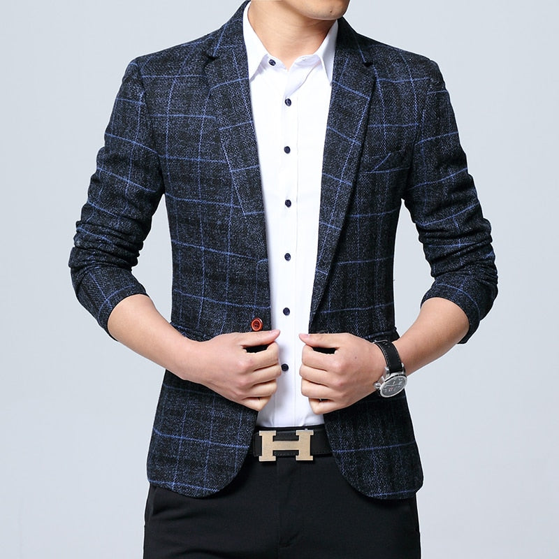 Mens Blazers Slim Fit Suits for Men Business Formal Blazer Mens Wedding Suit