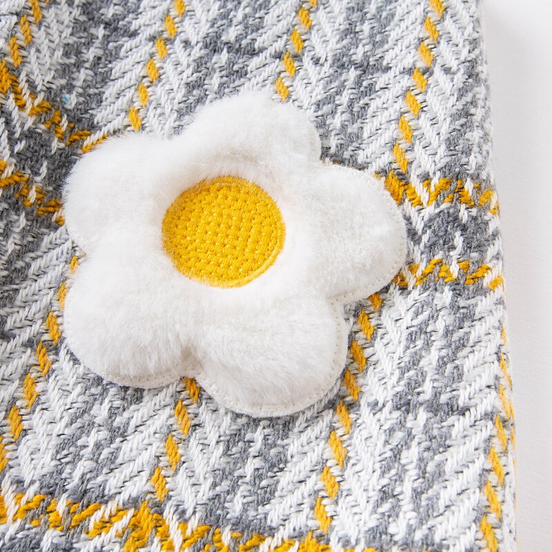 dave bella winter baby girls cute floral plaid sleeveless dress children fashion party