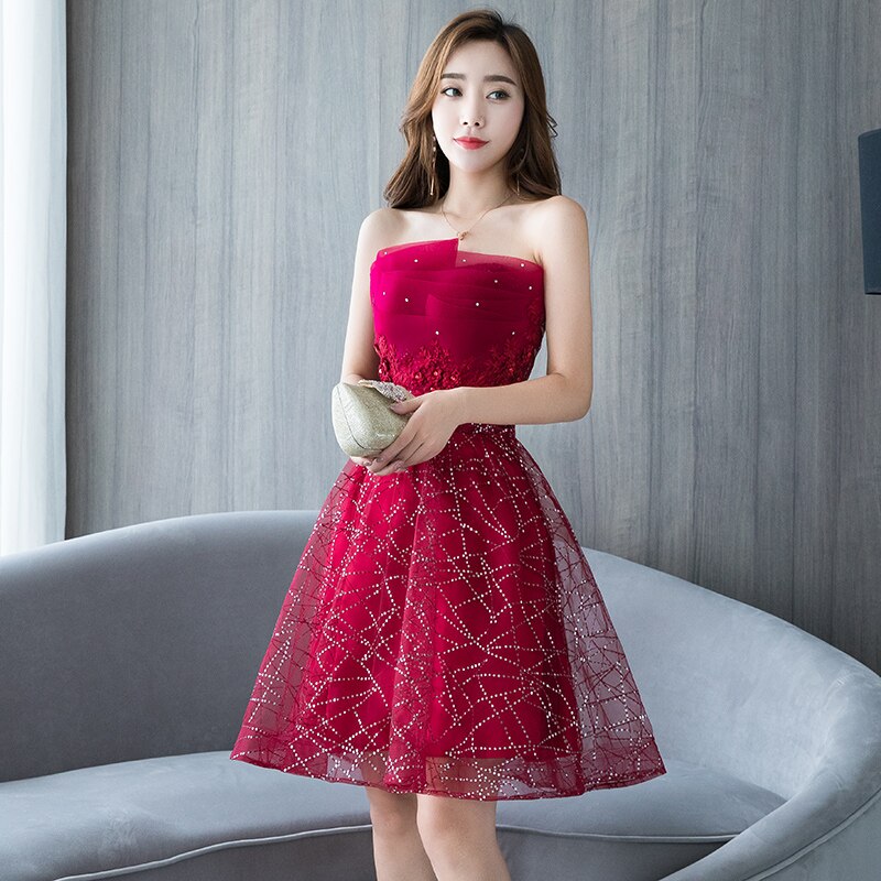 Homecoming Dresses: Short Prom Dresses Backless Lace Up Prom Gown Formal Dress