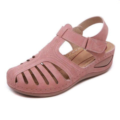 Women Sandals Summer Ladies Girls Leather Vintage Sandals Buckle