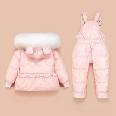 children down jacket suits for  baby  two-piece padded jacket