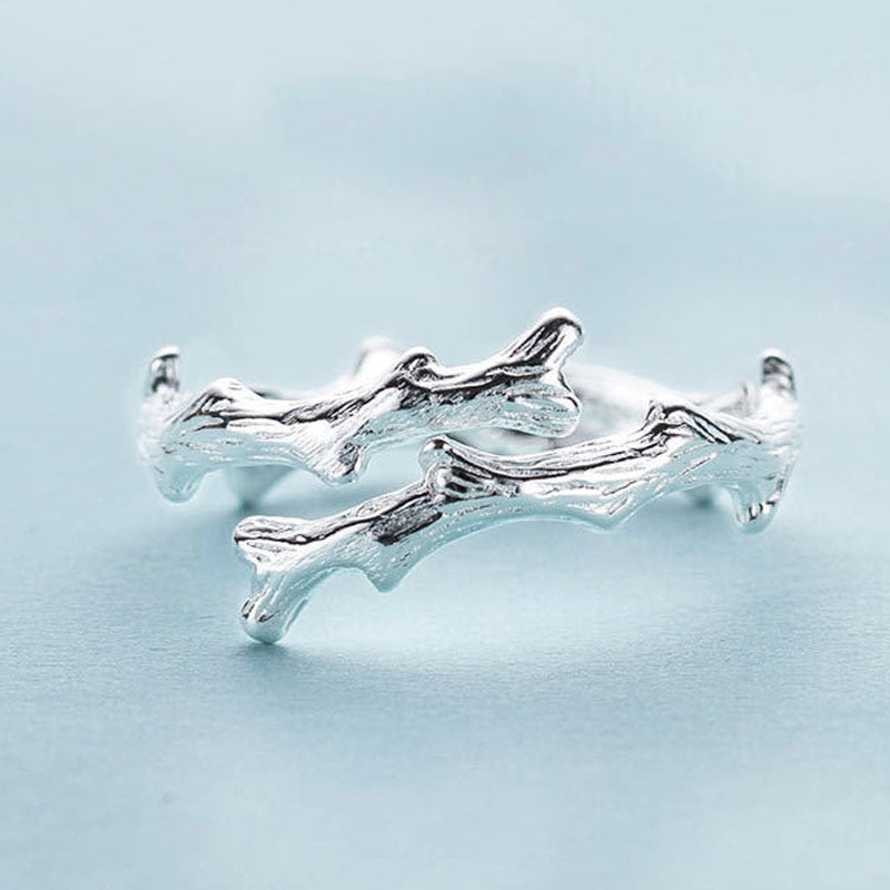 Simple Fashion Silver Color Feather Dolphin Adjustable Ring Exquisite Jewelry