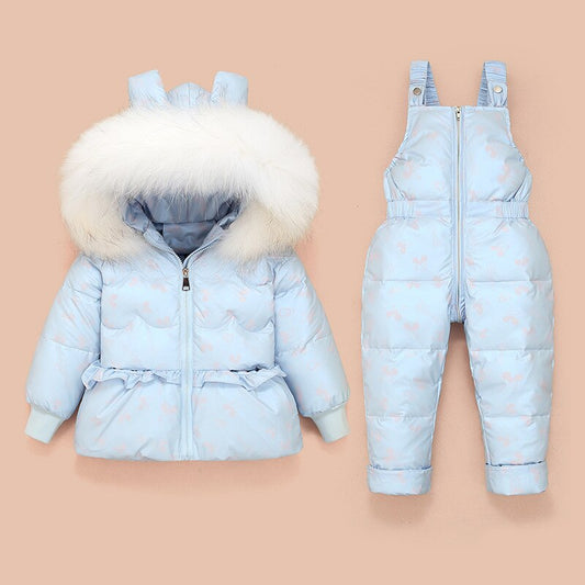 children down jacket suits for  baby  two-piece padded jacket