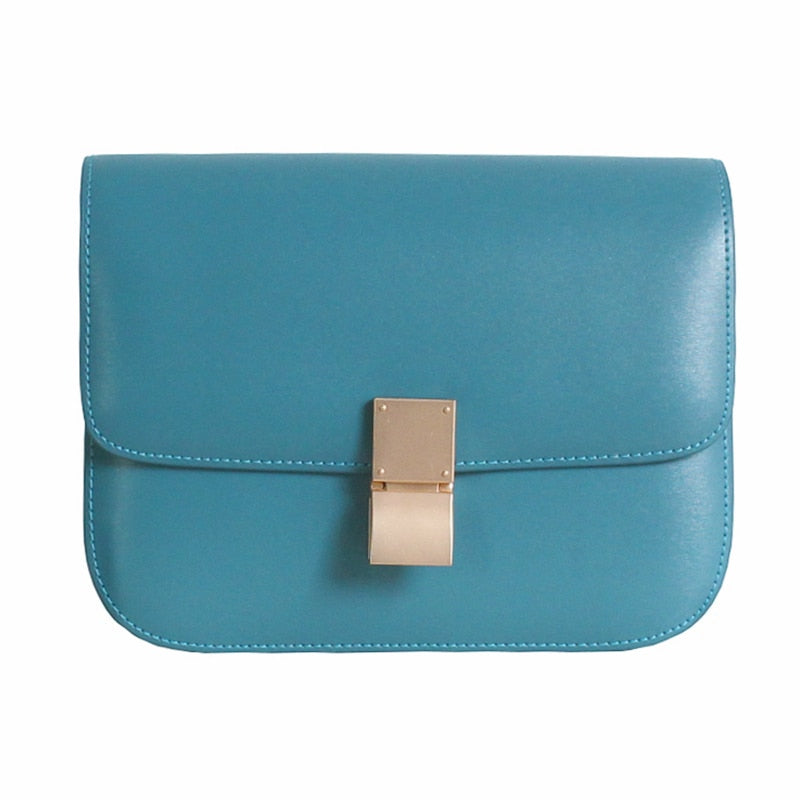 Genuine Leather Ladies Tofu Bag Luxury Design Handbag Purse Small