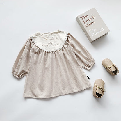 Girls Dress Autumn Children Dresses Palace Style Baby Kids Toddler