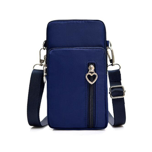 Fashion Women Crossbody Zipper Mobile Phone Shoulder Bag Lady