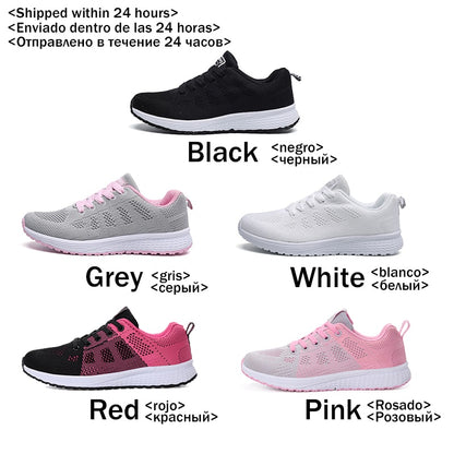 Fashion Tennis Shoes for Women Trainers Shoes Casual Flats Female Light