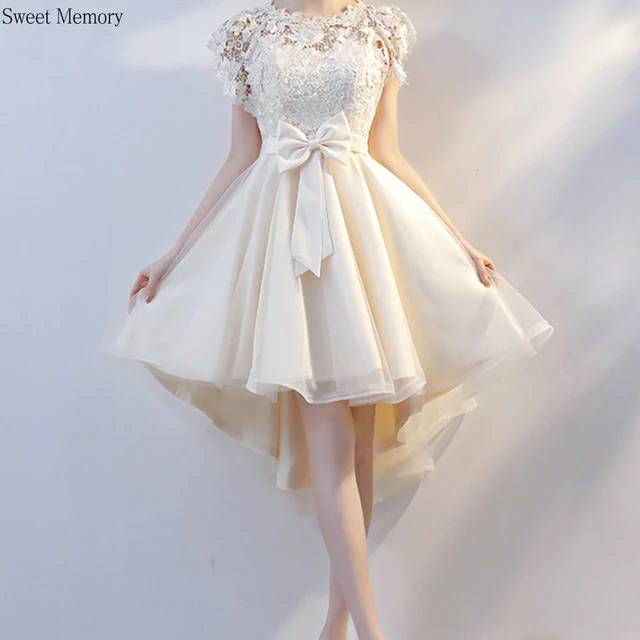 Homecoming Dresses: Princess High Low Prom Dresses Black Wine Red Champagne
