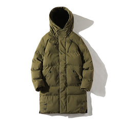 Men's Long Coat Large Size 7XL 8XL Winter Cotton Padded Jacket