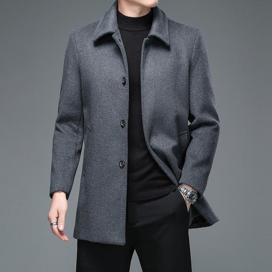 High Quality Mens Winter Jackets and Coats Business Casual Woolen Jackets