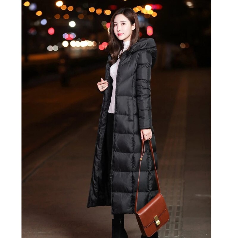 Winter Jackets Women Coat Female Slim Parka Over-Knee Cotton Coat