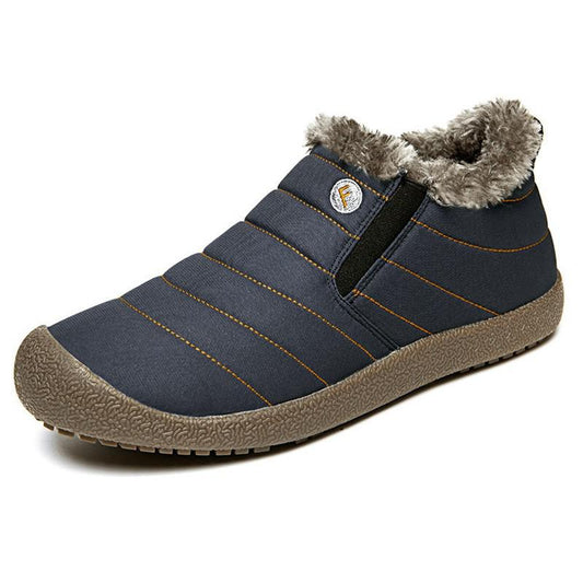 Winter Men Snow Boots Long Plush  Outdoor Men Ankle Boots