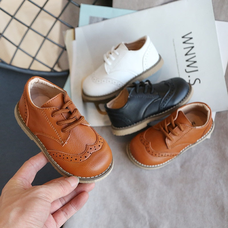 Children Leather Shoes Boys Sneakers Breathable