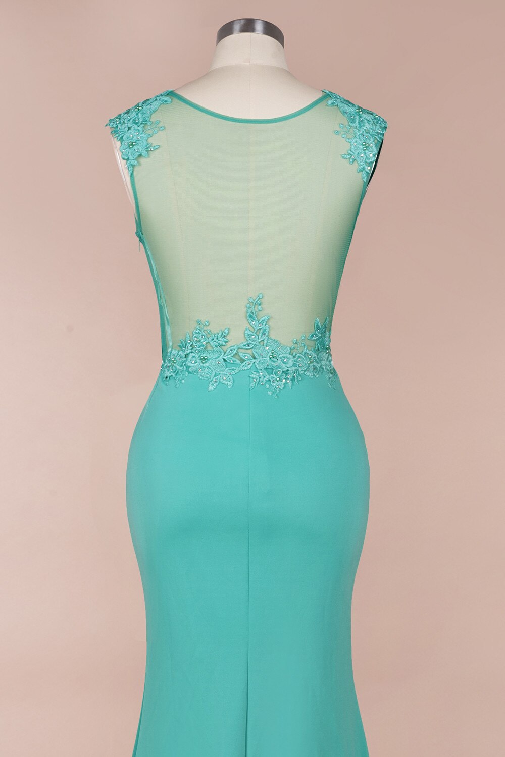 Homecoming Dresses: Prom Dresses Long Illusion Sleeveless Evening Party