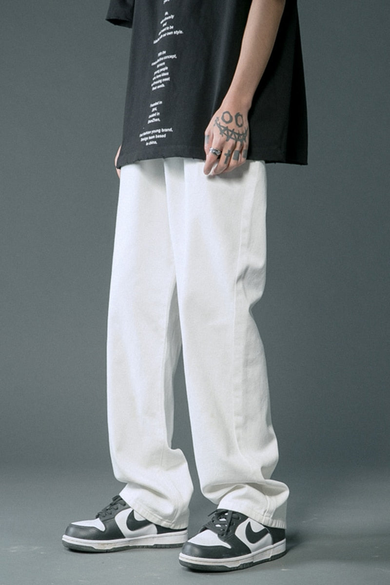 Summer thin men fashion famous brand versatile loose straight Summer