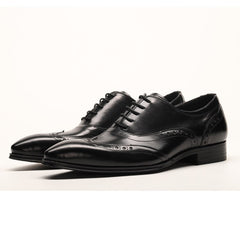 Men Oxfords Shoes Handmade Design Male Shoes Genuine Leather