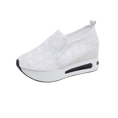 Fashion Shoes Women Sneakers Spring Autumn Women Pu Flat Thick Bottom Shoes