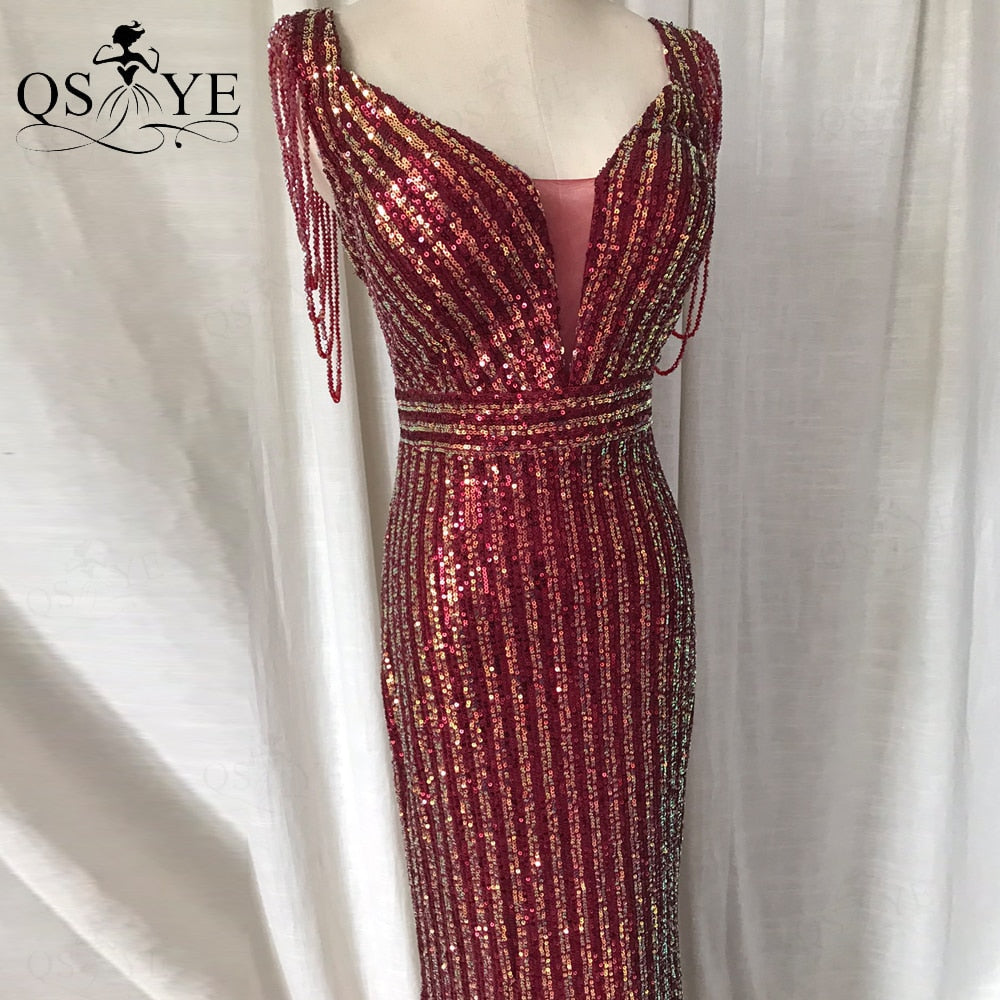 Homecoming Dresses: Prom Dresses V Neck Fitted Evening Gown Beading