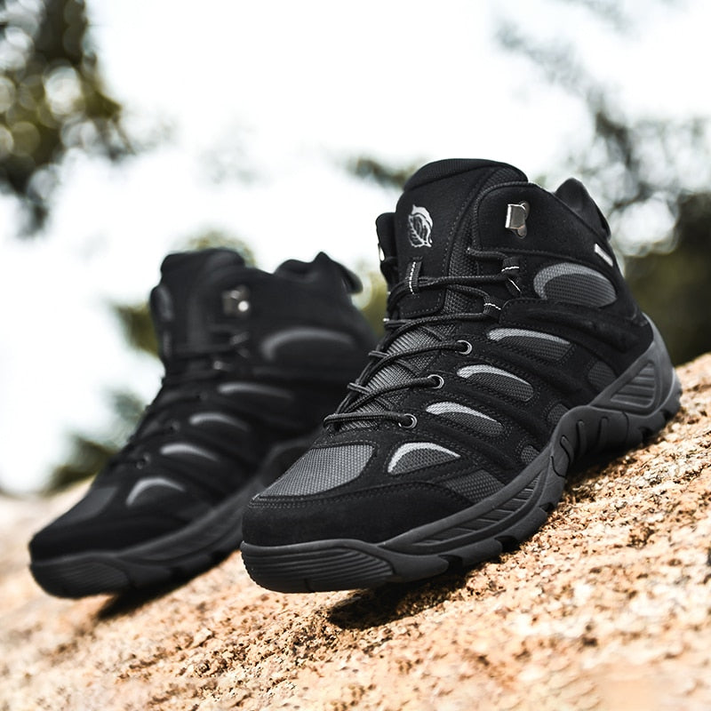 Men Boots Tactical Military Combat Boots Outdoor Hiking Boots Winter Shoes
