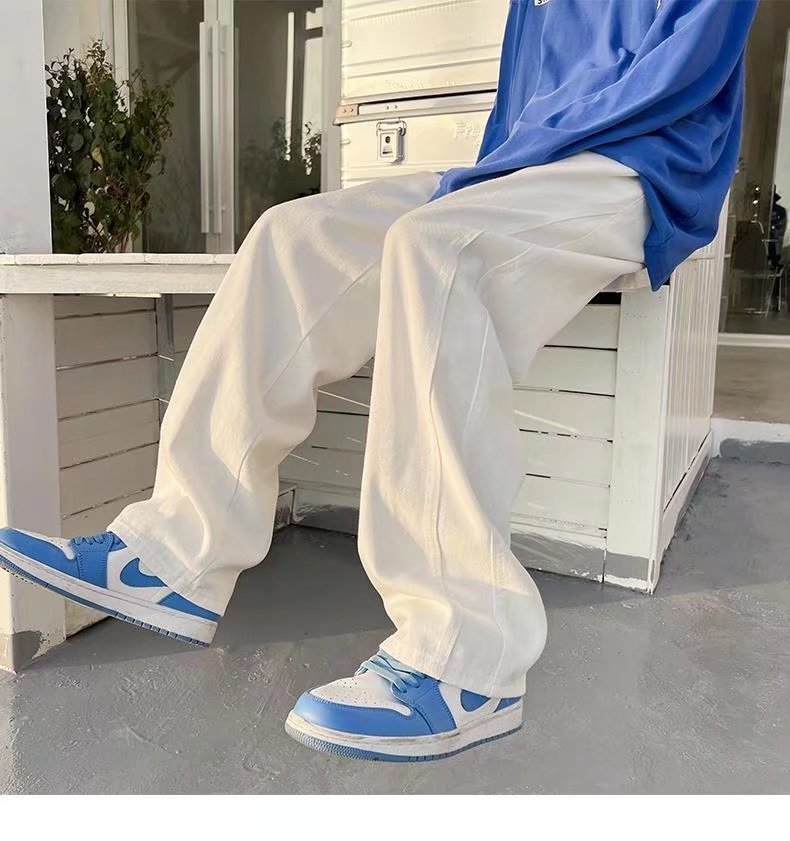 Summer thin men fashion famous brand versatile loose straight Summer