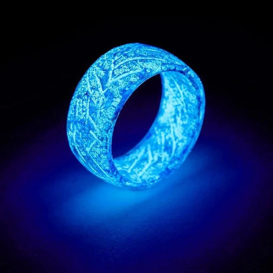 Glow Ring Glowing In The Dark Stainless Steel Fashion Jewelry Decoration