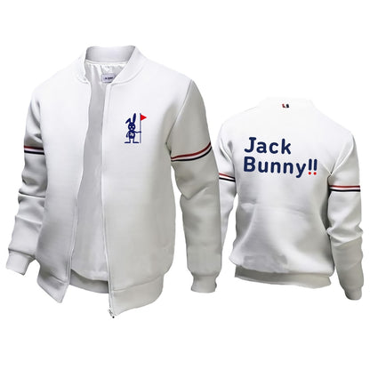 Pearly Gates Master Bunny Jack Bunny Print Men Bomber Jackets