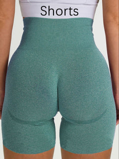 Seamless Leggings Women Sport Slim Shorts Tights Fitness High Waist Women