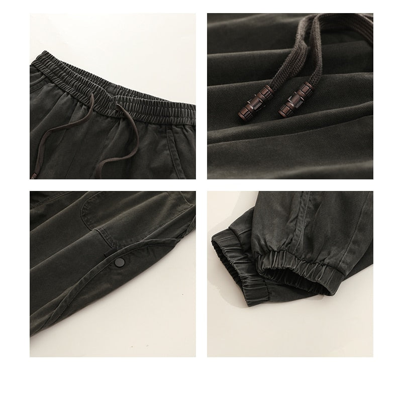 Plus Size Japanese Streetwear Oversize Cargo Pants Men Clothing Harajuku